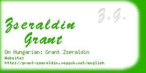 zseraldin grant business card